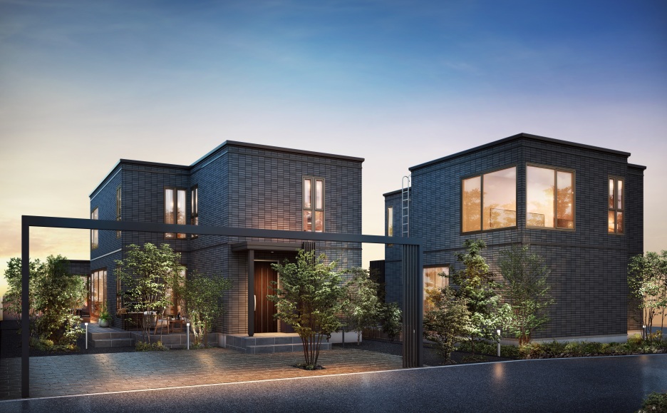 THE DESIGNER'S HEIM恵庭モデルハウスNo.1・2・3_街並イメージパース