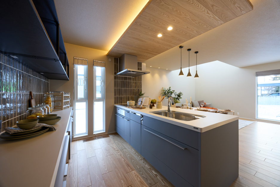 THE DESIGNER'S HEIM恵庭モデルハウスNo.1・2_No.2 キッチン