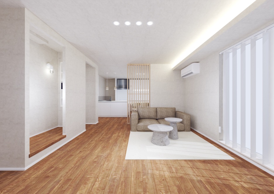 豊岡7条7丁目モデルハウスNo.1_内観パース（※パースは図面を基に描いておりますので、実際と多少異なる場合があります。）