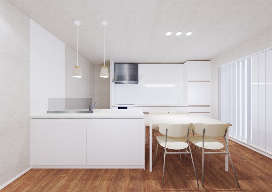 豊岡7条7丁目モデルハウスNo.1_内観パース（※パースは図面を基に描いておりますので、実際と多少異なる場合があります。）