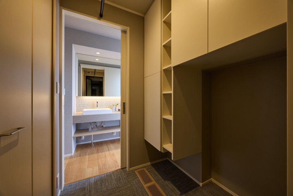 THE DESIGNER'S HEIM帯広モデルハウス_脱衣室