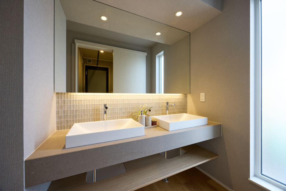 THE DESIGNER'S HEIM帯広モデルハウス_洗面室