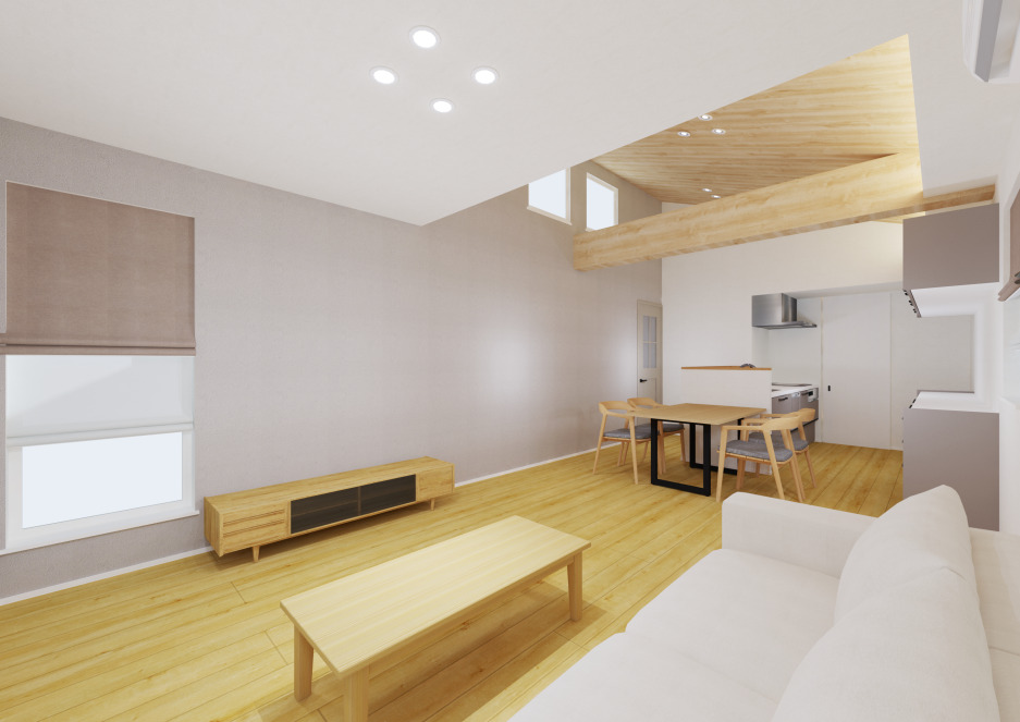 宝来西町南1丁目モデルハウスNo.2_内観パース（※パースは図面を基に描いておりますので、実際と多少異なる場合があります。）